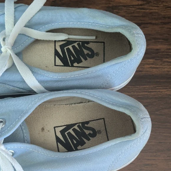 Vans Women's Sky Blue Canvas Sneakers - Picture 6 of 6